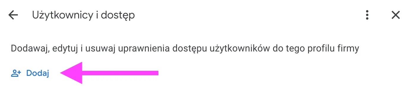 Przycisk Dodaj - kliknij aby rozpocząć dodawanie nowego użytkownika